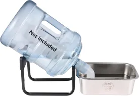 PEDAY Automatic Dog Waterer for Large & X-Large Dogs, Human Grade 18/8 Stainless Steel, Water Bottle Not Included