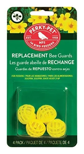 Perky-Pet Replacement Bee Guard - Yellow - 4 Pack