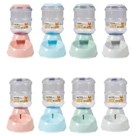 Pet Feeding & Drinking Dispensers – Automatic Gravity Feeders with Large 128.5Oz Capacity, Durable, Easy to Clean, and Stylish in 4 Colors