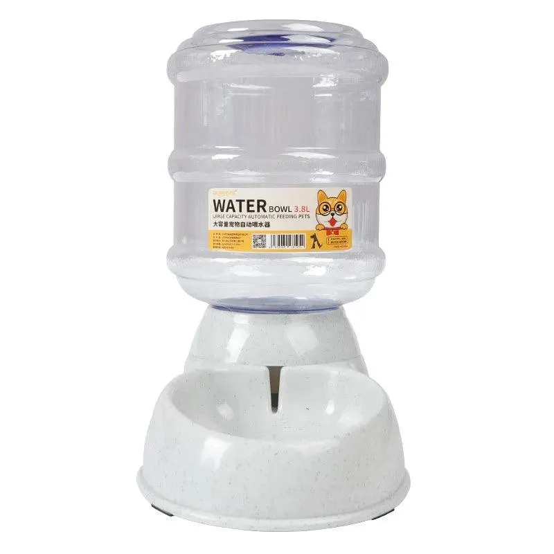 Pet Feeding & Drinking Dispensers – Automatic Gravity Feeders with Large 128.5Oz Capacity, Durable, Easy to Clean, and Stylish in 4 Colors