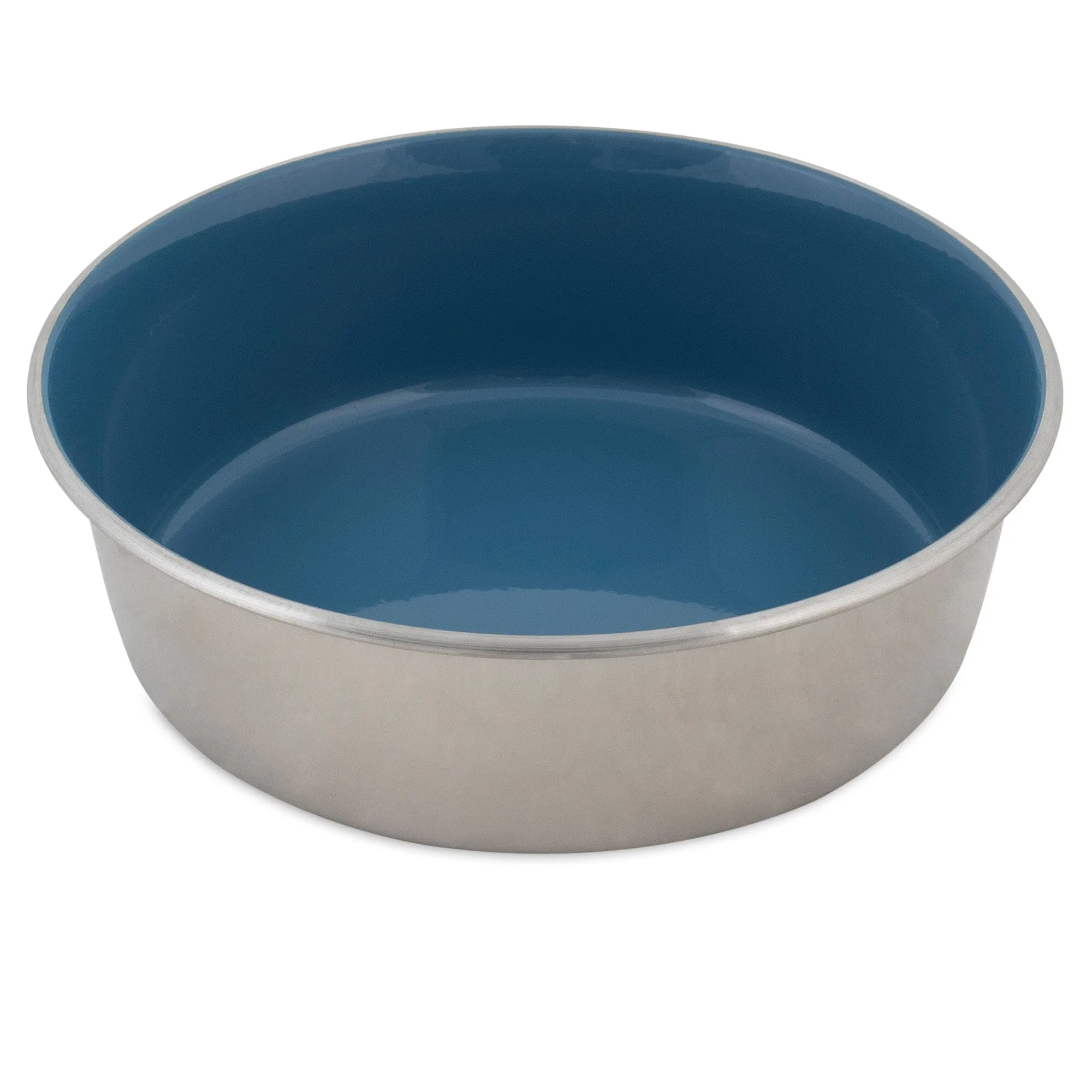 Petmate Painted Stainless Steel Bowl Vallarta Blue - 12 Cup