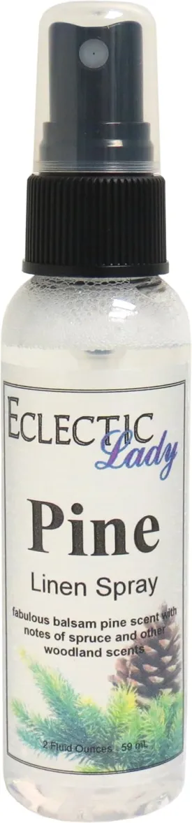 Pine Linen Spray (Double Strength), 16 ounces - Eclectic Lady Sheet and Linen Spray - No Artificial Colors, Parabens, or Preservatives - Long-Lasting Scent for Bed, Fabric & Pillow