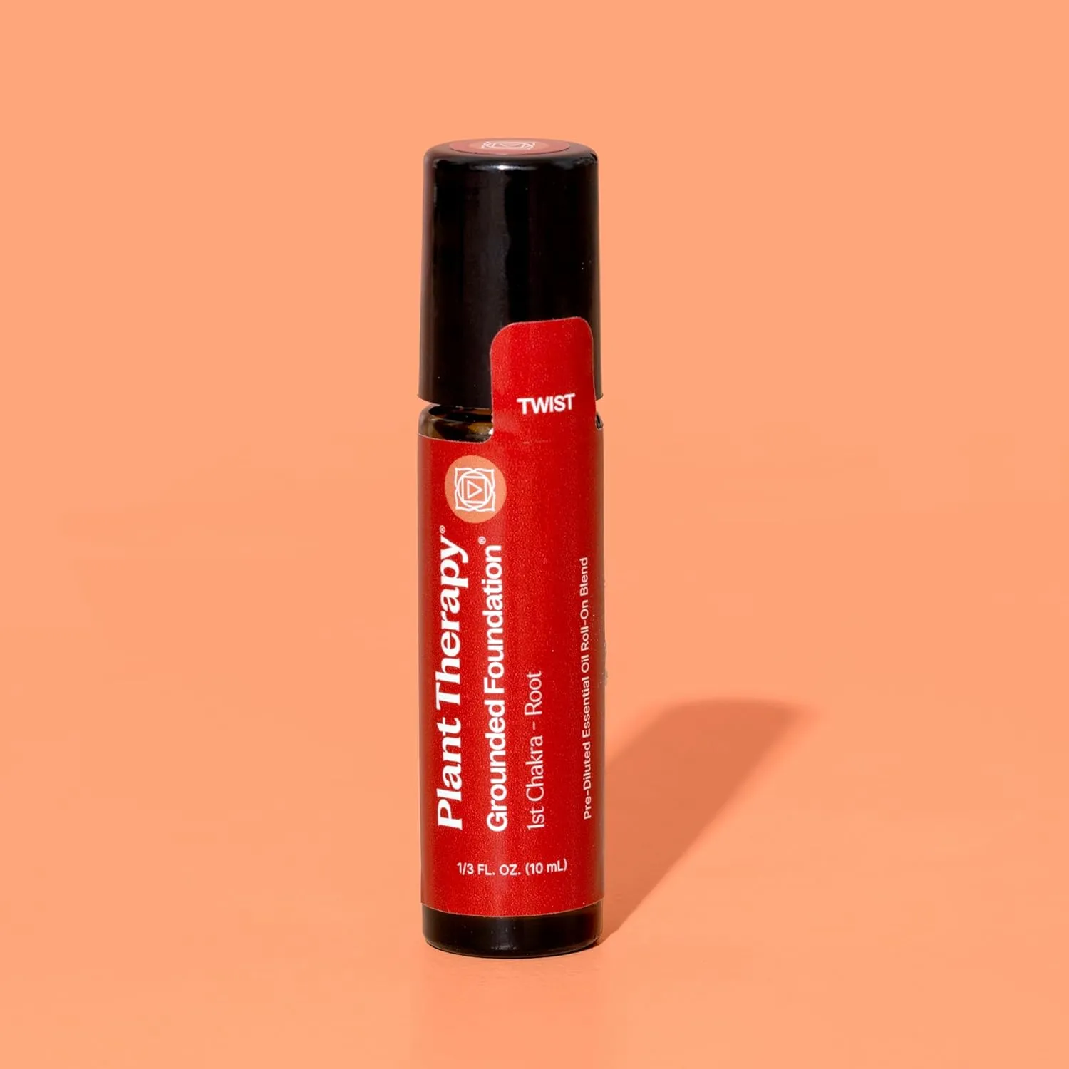 Plant Therapy Chakra 1 Grounded Foundation (Root Chakra) Essential Oil Blend Pre-Diluted Roll-On 10 mL (1/3 oz) 100% Pure, Therapeutic Grade