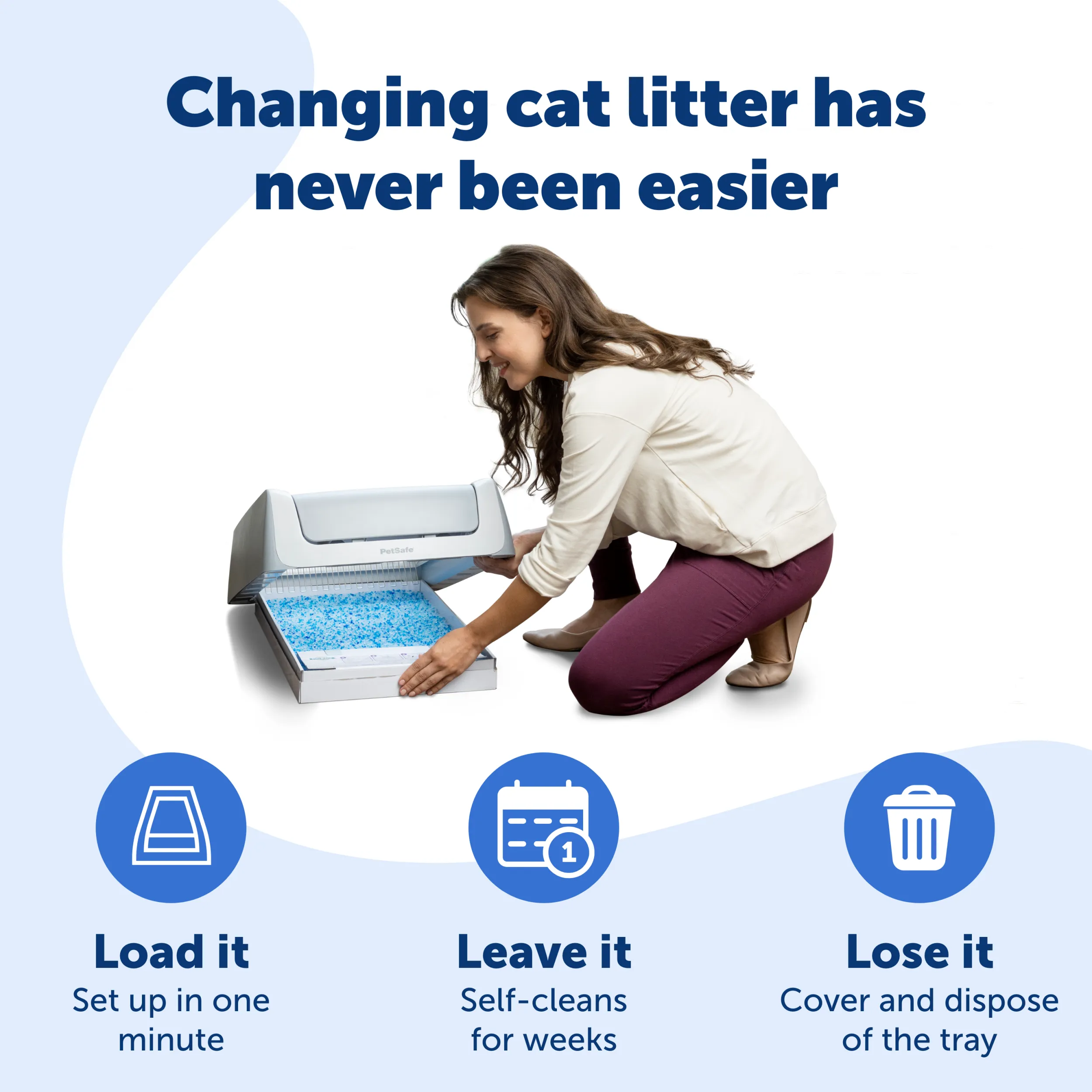 ScoopFree® Crystal Disposable Litter Tray, Lavender, 1-Pack