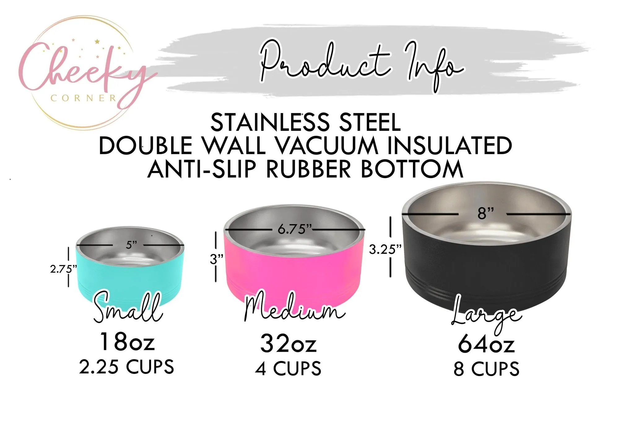 Stainless Steel Personalized Dog or Cat Bowl with Name