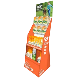 TropiClean Natural Flea and Tick Floor Display 42pc