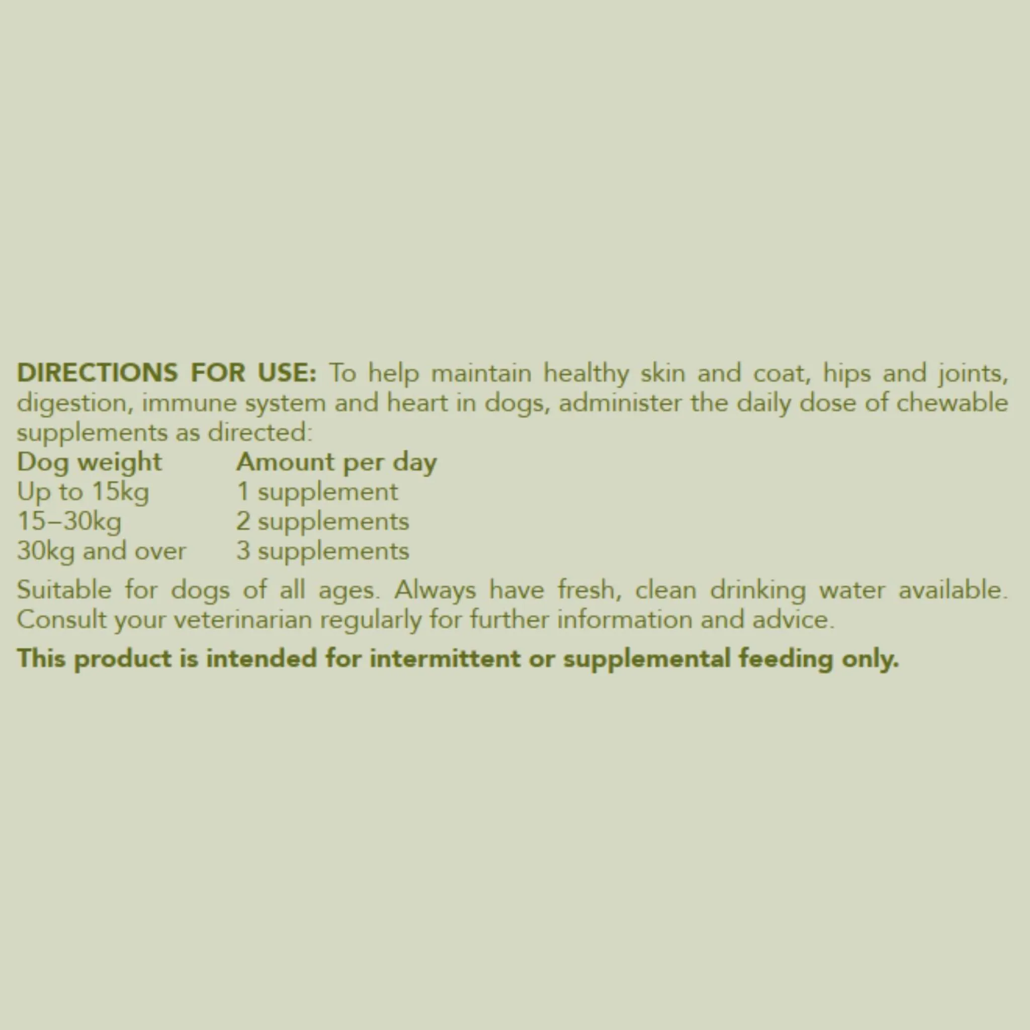 Vetalogica Hemp Clinicals 5-IN-1 Multivitamin Plus Supplements for Dogs 300g