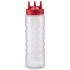 Vollrath 24 Oz Clear Squeeze Bottle with Triple Tip