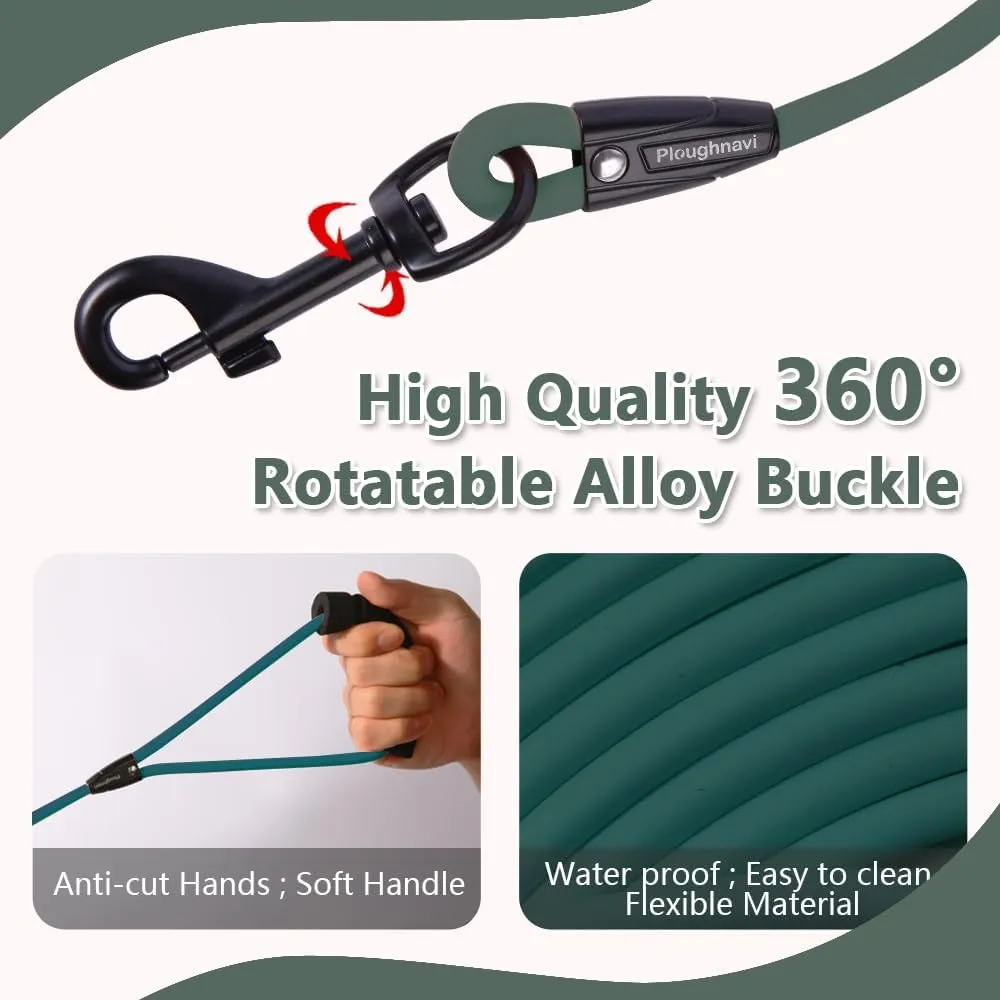 Waterproof Dog Leash, Long Outdoor Leash Great for Training, Yard, Play, Beach, Camping - Sturdy and Weatherproof, Durable for Dogs