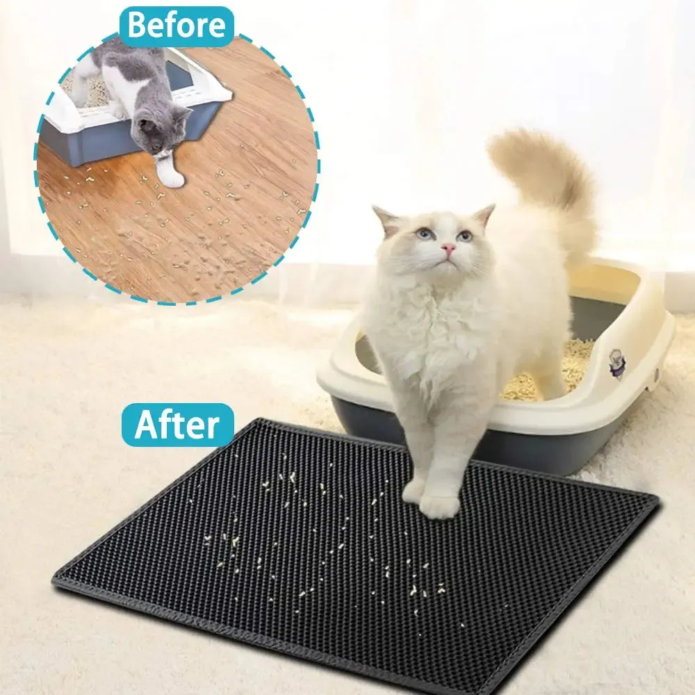 Waterproof Double Layer Cat Litter Mat | Best Cat Litter Catcher Mat