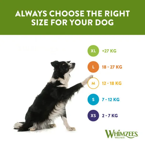 Whimzees Alligator 69mm Small Dental Dog Chew Treat Pack 24 Pack